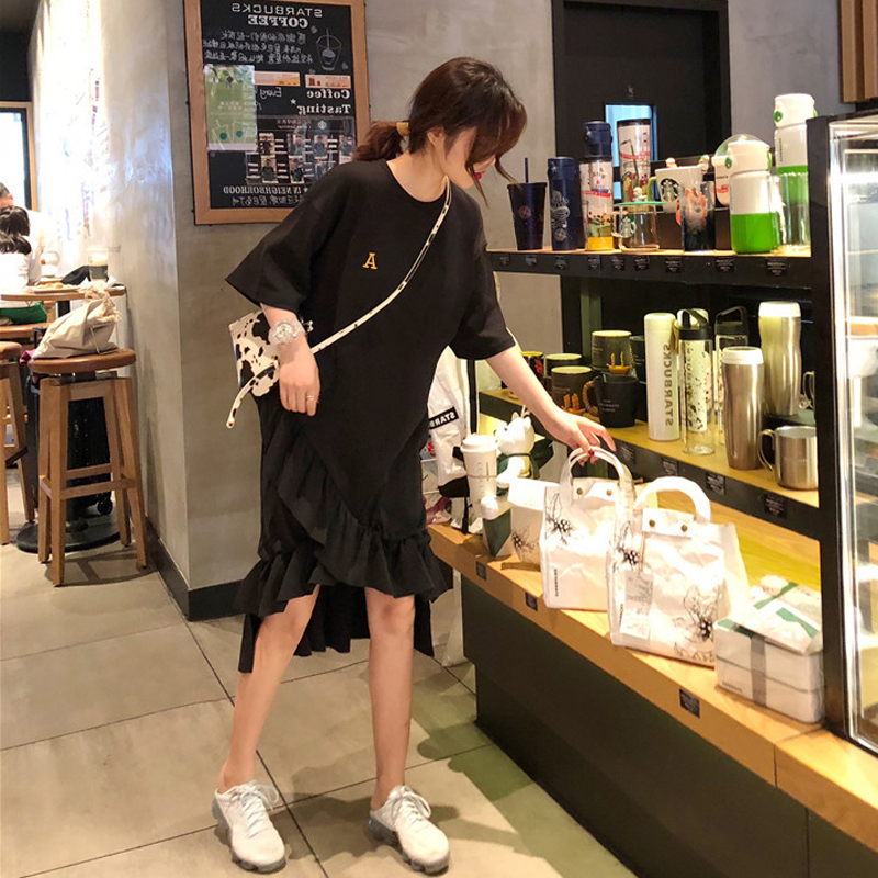 2018新款連衣裙女夏冷淡風初戀裙女學生仙氣長裙 森女學生裙子